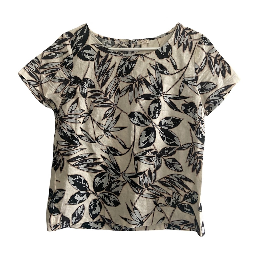 J.CREW big flower power shirt